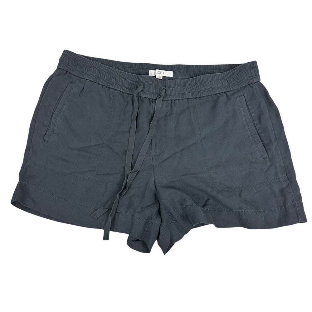Loft Gray Pull On Shorts size Large